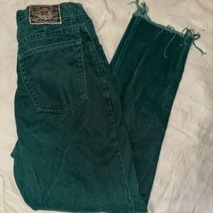 Vintage EXPRESS No.4 EXP Women's forest green Denim Jeans